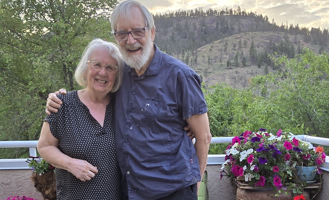Peter & Linda on the deck, closeup